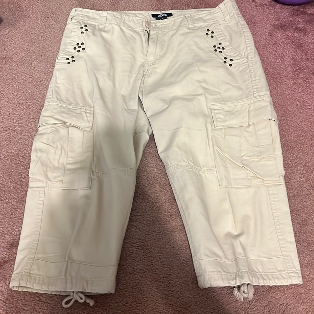 Tan Cargo Capris